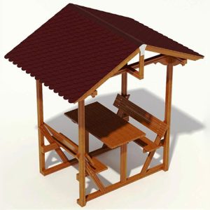 Wooden Gazebo Model 13