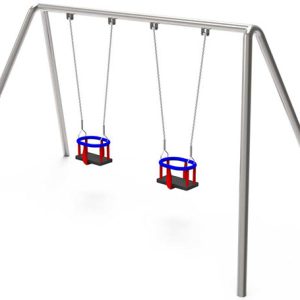 The Double Baby Metal Swing